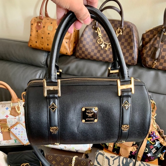 MCM Handbags - ‼️sold‼️MCM Studded Black leather Papillon